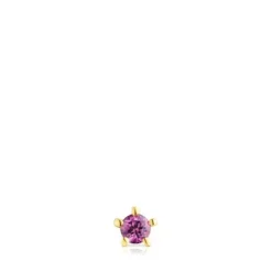 Gold TOUS Cool Joy Ear piercing with rhodolite