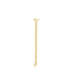 Gold TOUS Cool Joy Earring with three chains