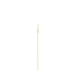 Gold TOUS Cool Joy star charm Earring with chain