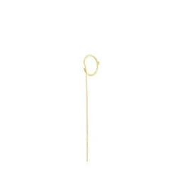Gold TOUS Cool Joy star charm Earring with chain