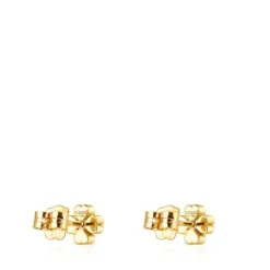 Gold TOUS Good Vibes clover Earrings