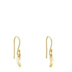 Gold TOUS Good Vibes cornucopia Earrings