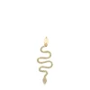 Gold TOUS Good Vibes serpent Pendant with Diamonds