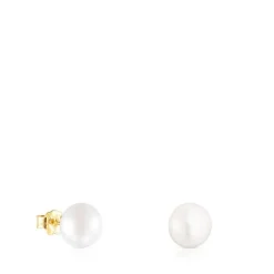 Gold TOUS Pearls Earrings with Pearls
