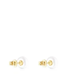 Gold TOUS Pearls Earrings with Pearls