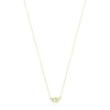 Gold Tsuri necklace with gemstones