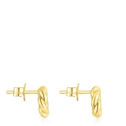 Gold Twisted Earrings