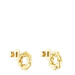 Gold Twisted Earrings
