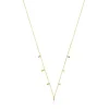 Gold Virtual Garden Necklace with gemstones and charms