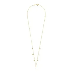 Gold Virtual Garden Necklace with gemstones and charms