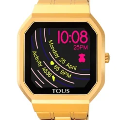 Gold-colored IP steel B-Connect Watch