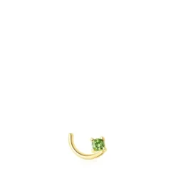 Gold-colored IP steel TOUS St. Tropez Steel Nose piercing with chrome diopside
