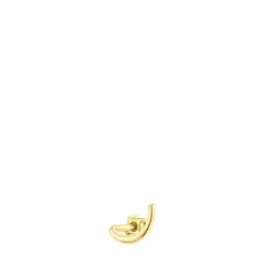 Gold-colored IP steel TOUS St. Tropez Steel Nose piercing with chrome diopside