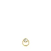 Gold-colored IP steel and labradorite Plump Piercing