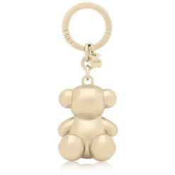 Gold-colored Metal Bold Bear Key ring