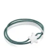 Green elastic Sweet Dolls Bracelet with silver star