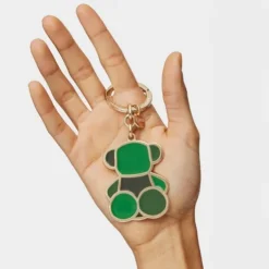 Green Key ring TOUS Bear Faceted