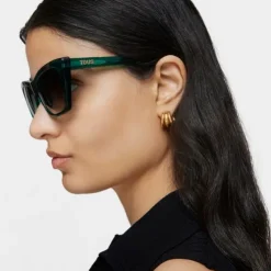 Green Sunglasses TOUS Logo Color Block