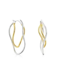 Hav bicolor ellipse Earrings
