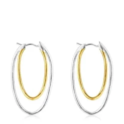 Hav bicolor ellipse Earrings