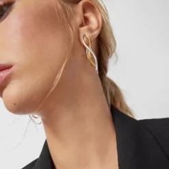 Hav bicolor ellipse Earrings