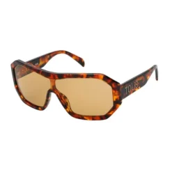 Havana-colored Sunglasses Studs Mask