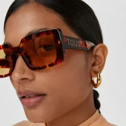 Havana-colored Sunglasses Studs