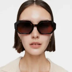 Havana-colored Sunglasses TOUS Geometric