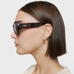 Havana-colored Sunglasses TOUS Geometric