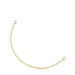 Hold Oval chain Bracelet with 18kt gold plating over silver