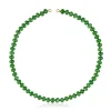 Hold Oval Choker with 18kt gold plating over silver and green quartzite