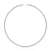 Hold Oval 51.5 cm short silver Necklace with ball motifs