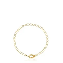 Hold Oval gold chain Bracelet