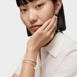 Hold Oval gold chain Bracelet