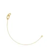 Hold Oval gold double chain Bracelet
