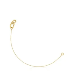 Hold Oval gold double chain Bracelet