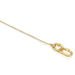 Hold Oval gold double chain Bracelet