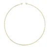 Hold Oval short Necklace with 18kt gold plating over silver