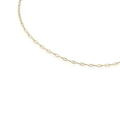 Hold Oval short Necklace with 18kt gold plating over silver