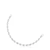 Hold Oval silver chain Bracelet with oval ball motifs