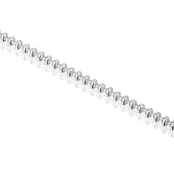Hold Oval silver chain Bracelet with ball motifs