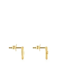 Hold Oval small 10 mm gold Earrings