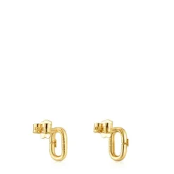 Hold Oval small 10 mm gold Earrings
