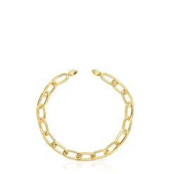 Hold Oval XL chain Bracelet with 18kt gold plating over silver