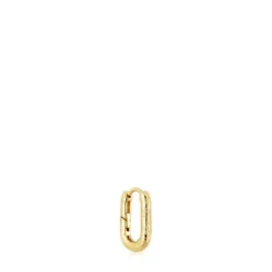 Individual gold textured hoop Earring Basics