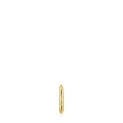 Individual gold textured hoop Earring Basics