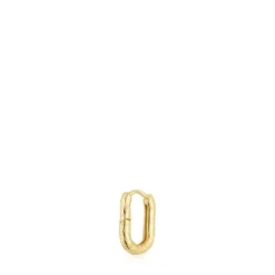 Individual gold textured hoop Earring Basics