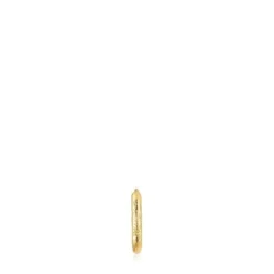 Individual gold textured hoop Earring Basics