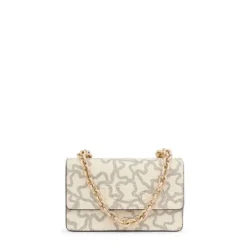 Kaos Icon small beige with flap Crossbody bag