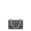 Kaos Icon small black Crossbody bag with flap